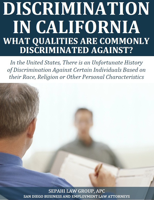 Discrimination in California What Qualities are Commonly Discriminated Against